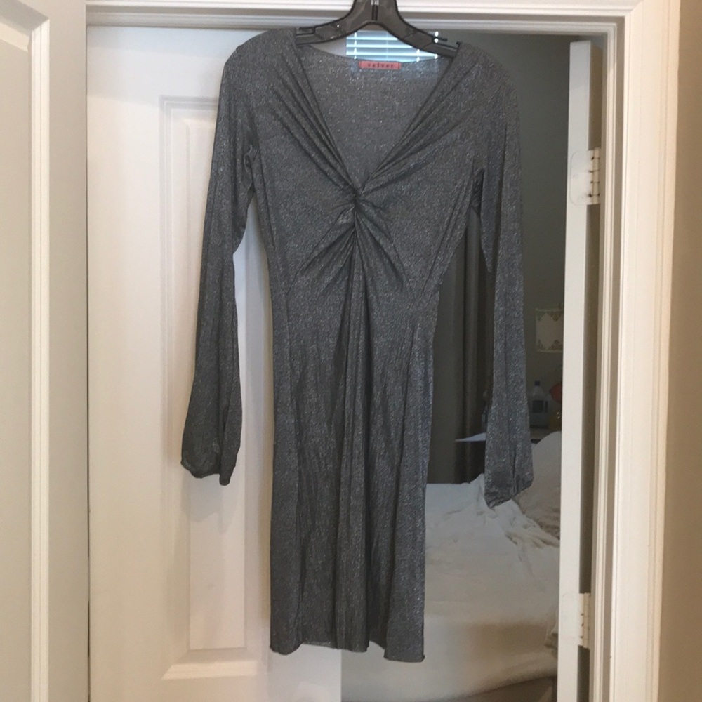 Silver glittery dress